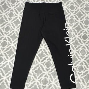 Calvin Klein Kids Black Leggings with Logo